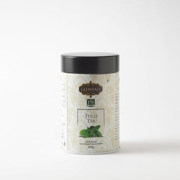 Glendale Tulsi Tea Tin 100g (Pack of 1) 150 Years Heritage - Image 2