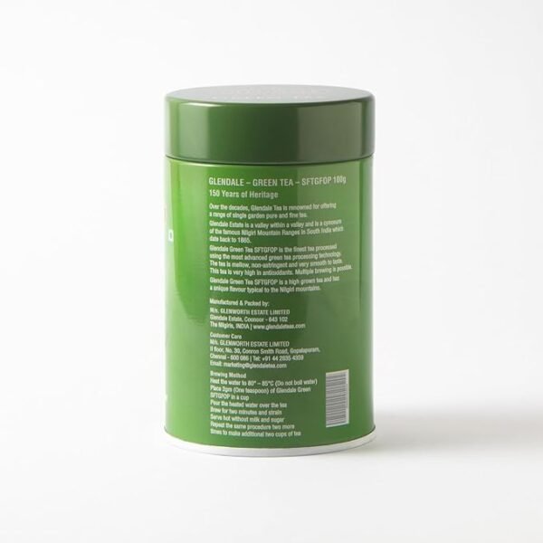 Glendale Green Tea Tin 100g (Pack of 1) 150 Years Heritage - Image 3