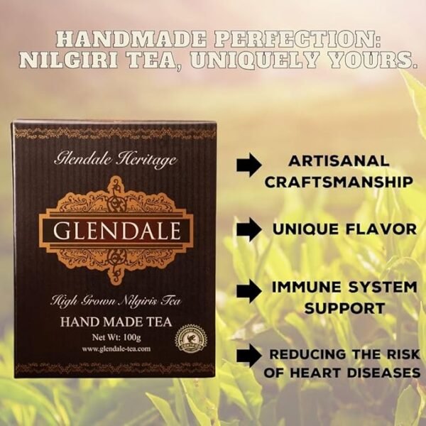 GLENDALE Hand Made Tea | 100 g | Pack of 1 | Total 100 g | High Grown Nilgiri Tea - Image 5
