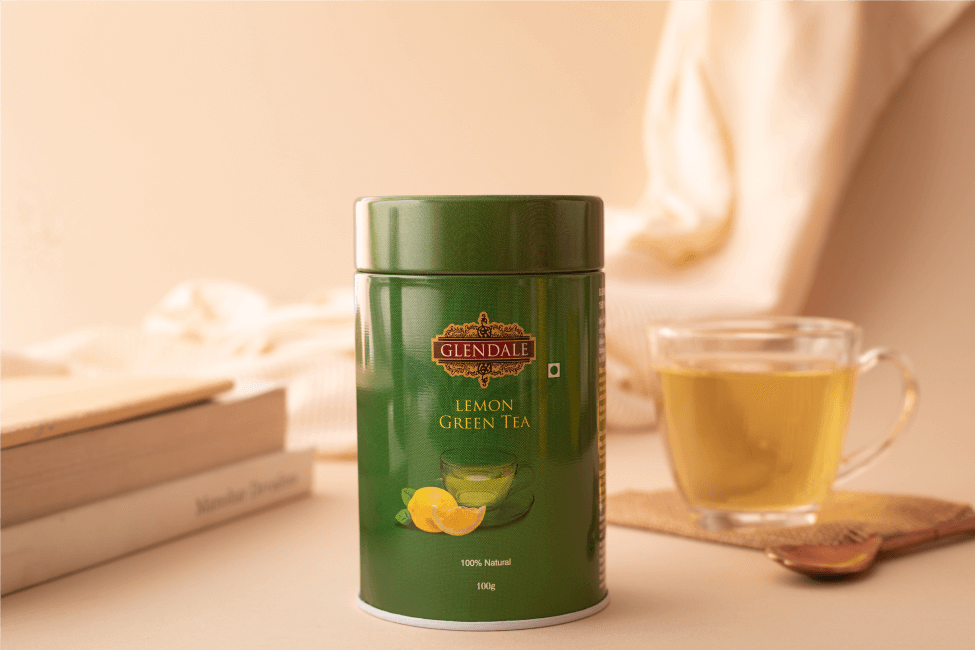 GLENDALE Lemon Green Tea | 100 g | Pack of 1 | Total 100 g | High Grown Nilgiri Tea | 100% Natural
