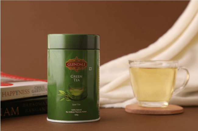Glendale Green Tea Tin 100g (Pack of 1) 150 Years Heritage