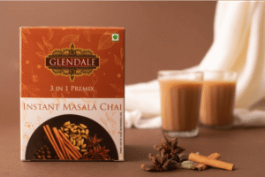GLENDALE Instant Masala Chai 140 g | 3 in 1 Premix Instant Tea 10 Sachets in Each Pack