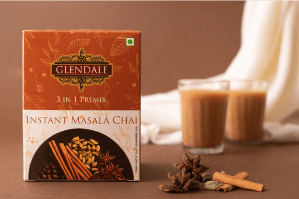 GLENDALE Instant Masala Chai 140 g | 3 in 1 Premix Instant Tea 10 Sachets in Each Pack