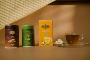 GLENDALE COMBO |  Masala Chai Tin (Pack of 1) | Green Tea Tin (Pack of 1) | Ginger Tea Dip (Pack of 1)